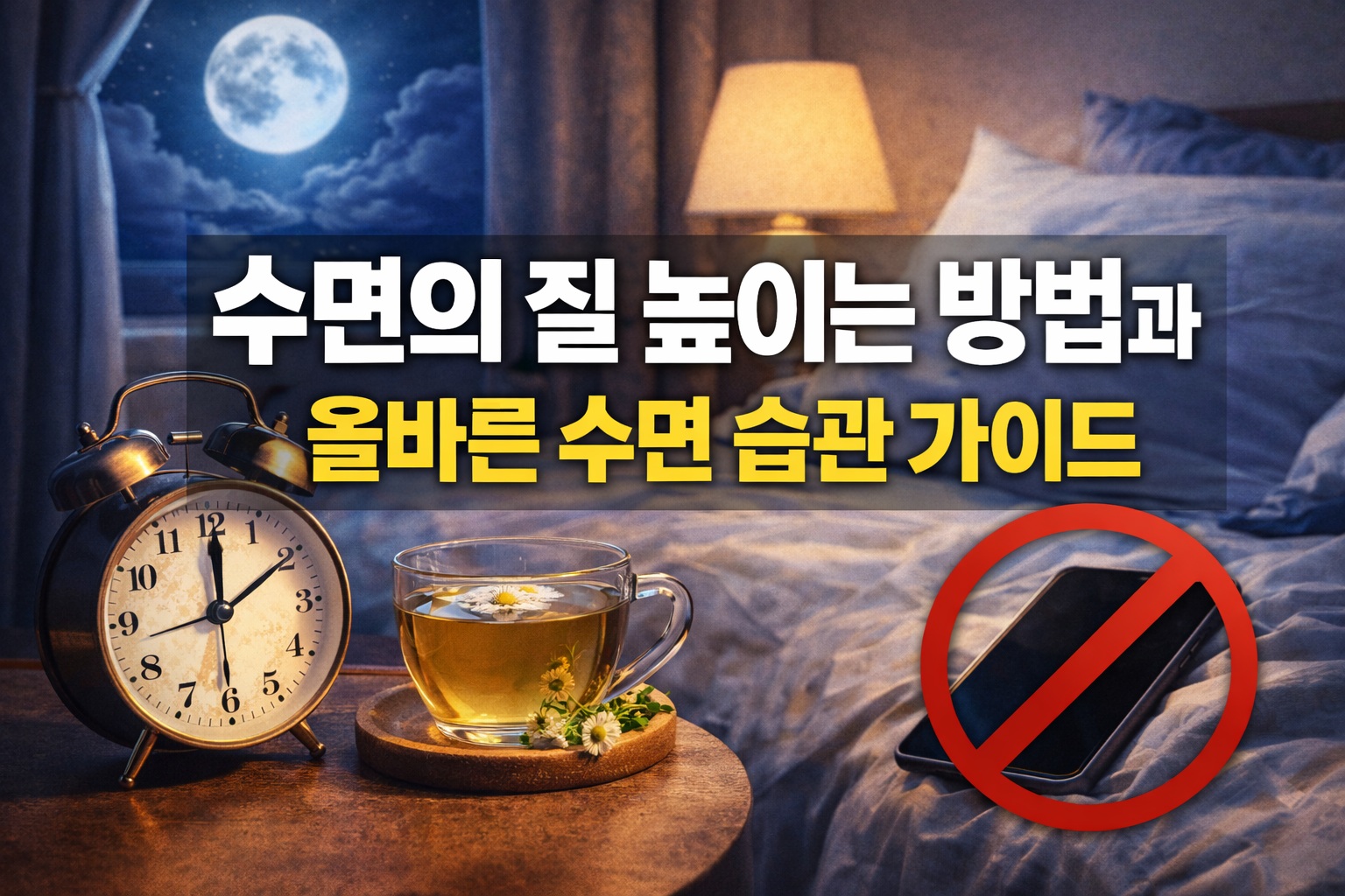 수면의 질 높이는 방법과 올바른 수면 습관 가이드