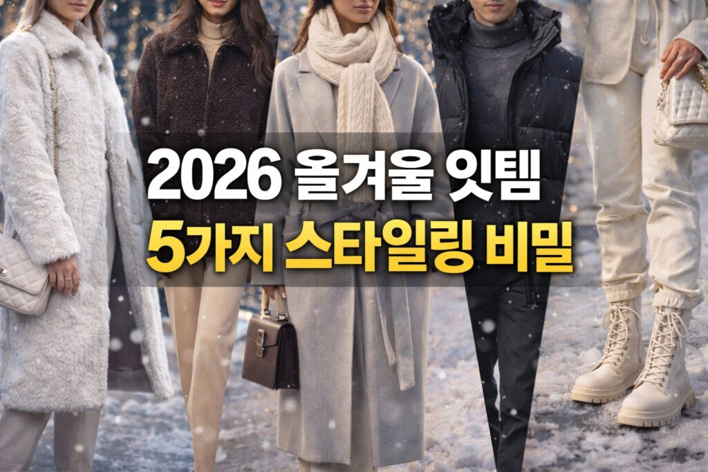 2026 올겨울 잇템 5가지 스타일링 비밀