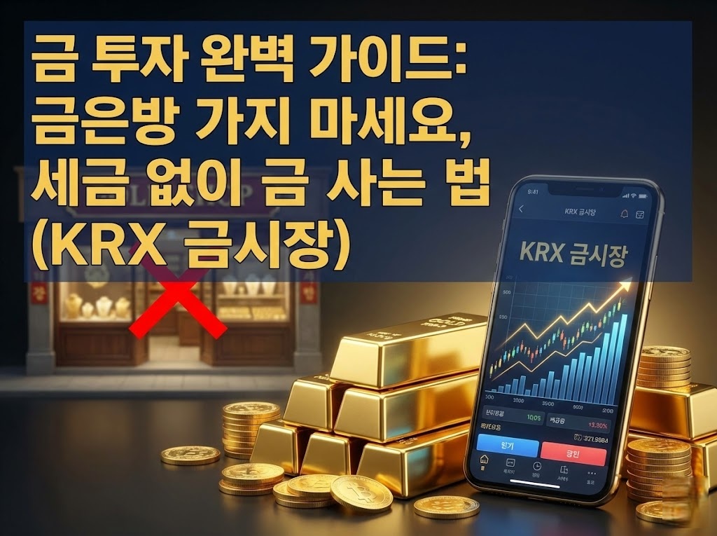 금 투자 완벽 가이드: 금은방 가지 마세요, 세금 없이 금 사는 법 (KRX 금시장)