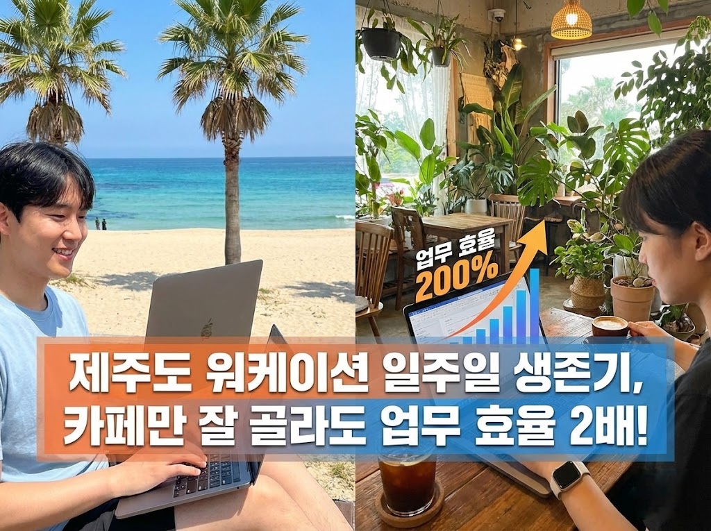 제주도 워케이션 일주일 생존기, 카페만 잘 골라도 업무 효율 2배!